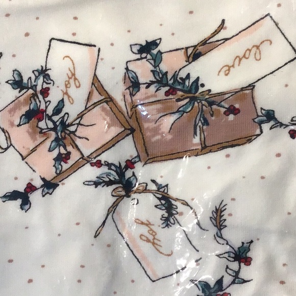 Soma Embraceable Paper Packages Ivory 3/4 sleeve sleep shirt, M, NWT - Picture 9 of 9